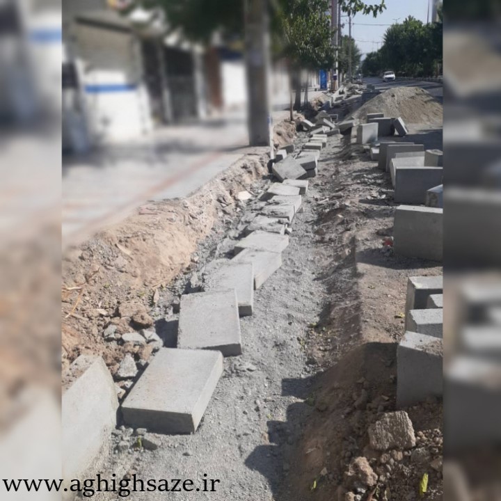 پروژه راه و جدول گذاری