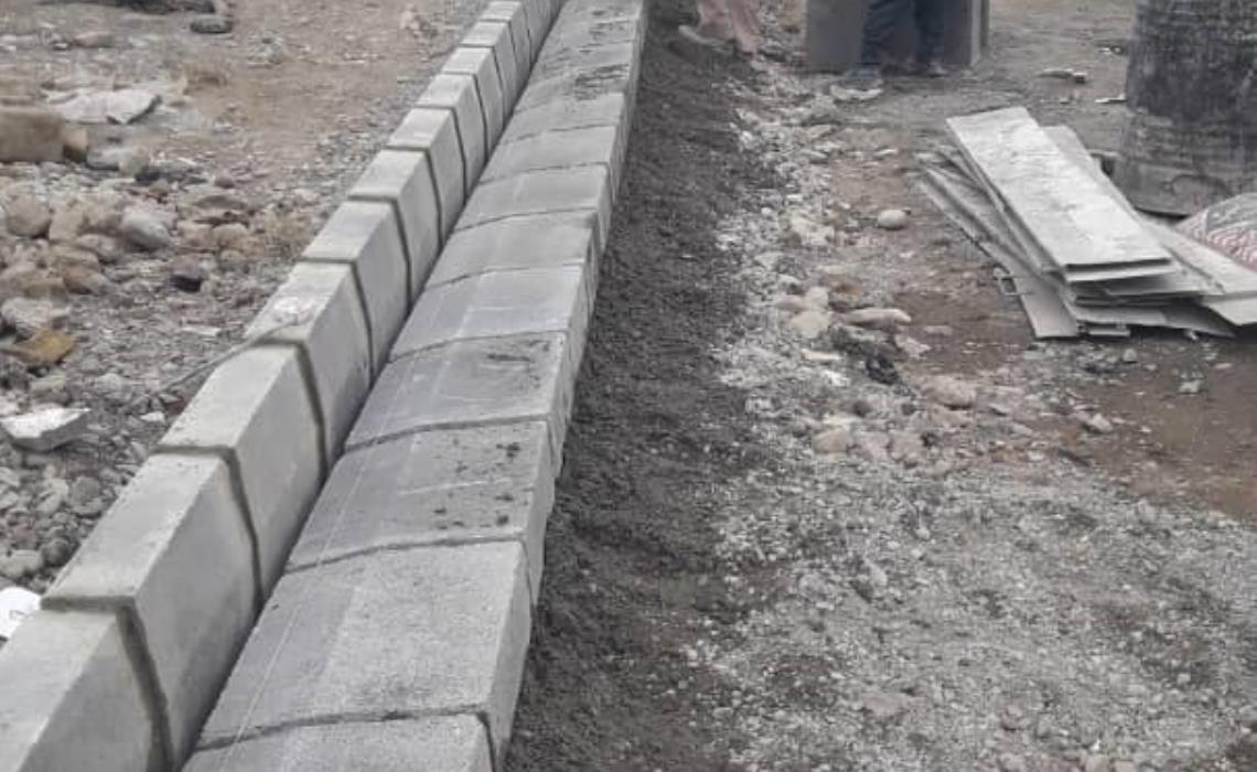پروژه راه و جدول گذاری